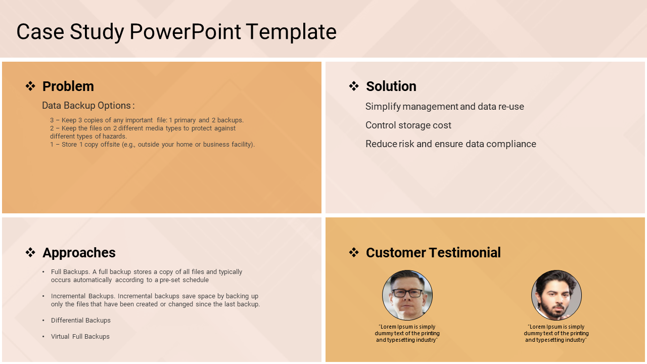 Fantastic Case Study PowerPoint Template Presentation